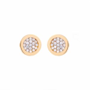 Pendientes de circonitas en oro 18K