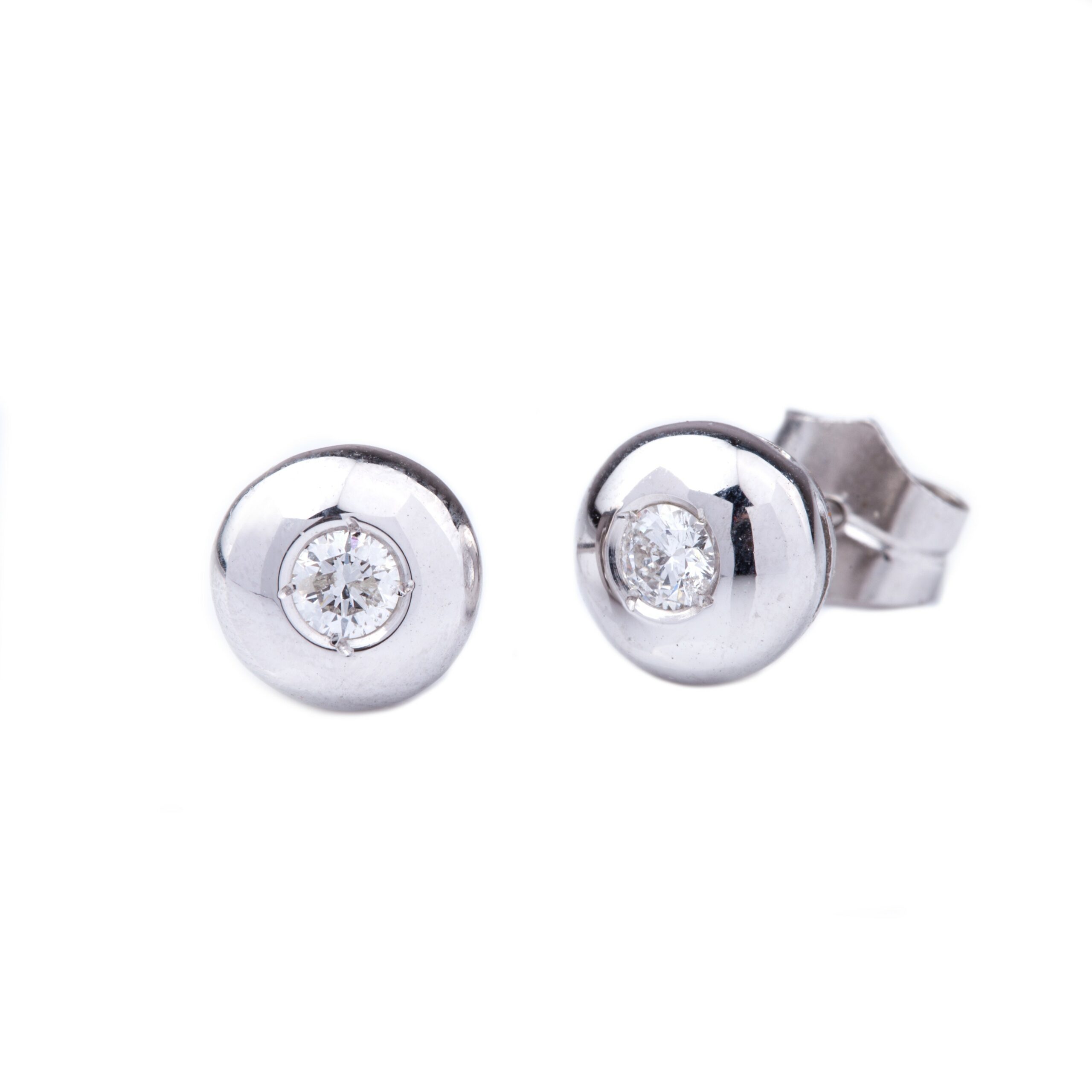 Pendientes de diamantes de 0,28 cts en oro de 18K