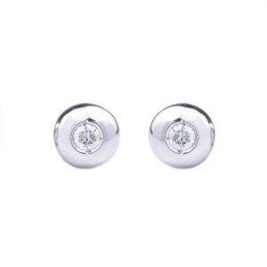 Pendientes de diamantes de 0,28 cts en oro de 18K