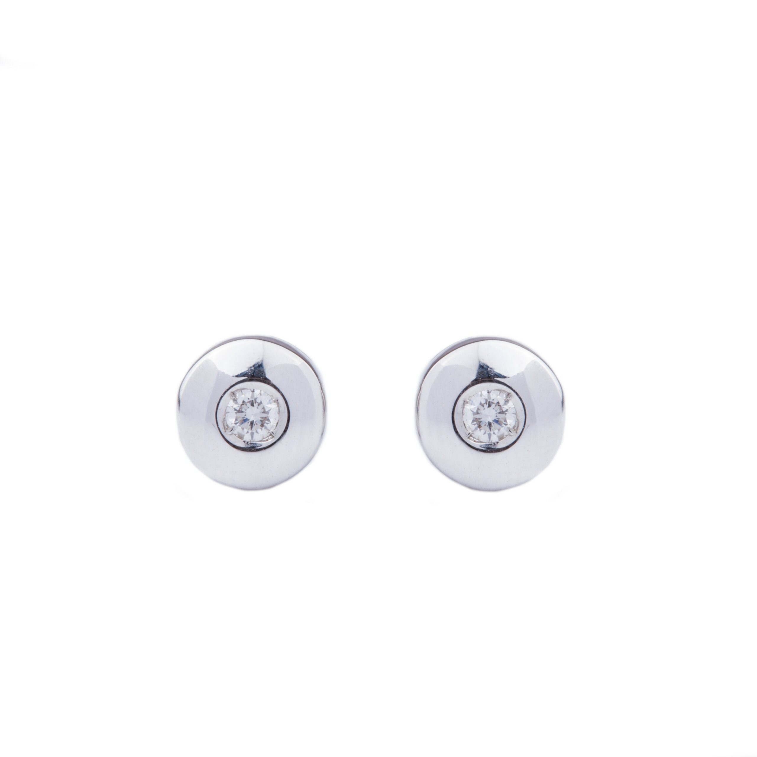 Pendientes de diamantes de 0.06 ctes en oro 18K