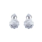 Pendientes de novia con diamantes en oro de 18K