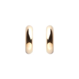 Pendientes de aros en oro de 18K