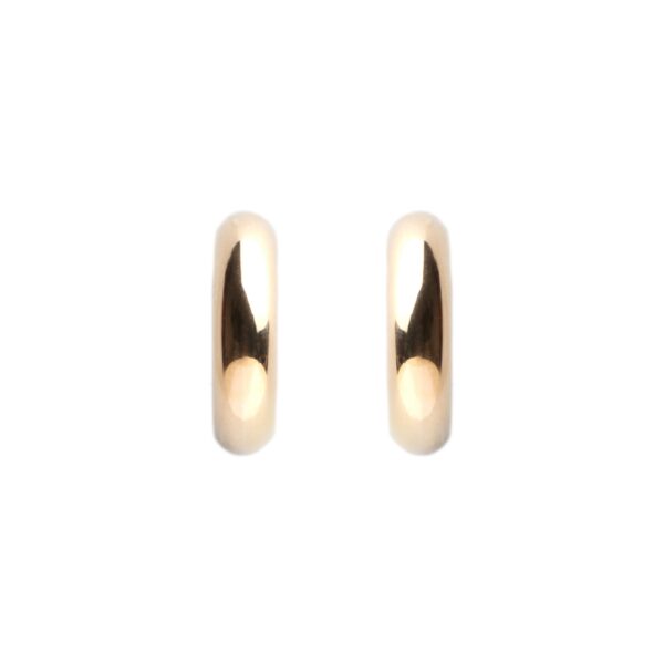 Pendientes de aros en oro de 18K