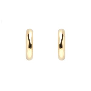 Pendientes de aros en oro de 18K