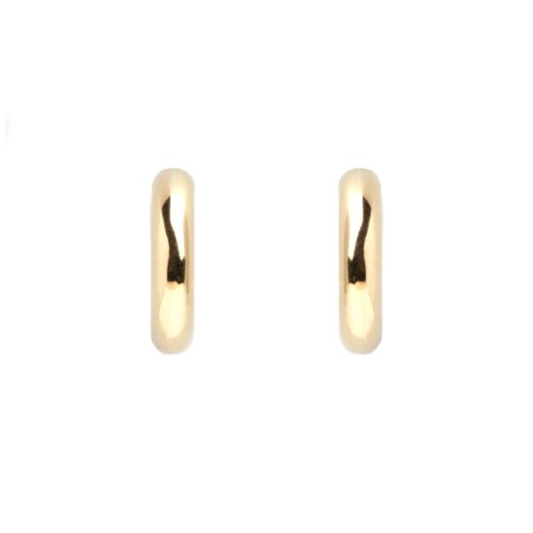 Pendientes de aros en oro de 18K