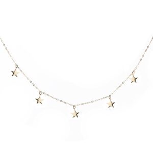 Collar con estrellas en oro 18 K