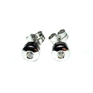 Pendientes con diamantes de 0.14 ctes en oro 18K