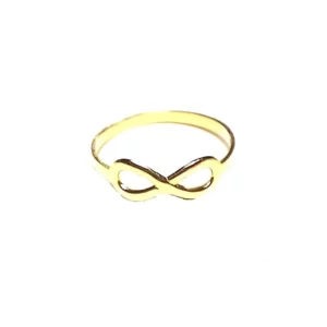 Sortija motivo infinito en oro amarillo de 18K - Imagen 1